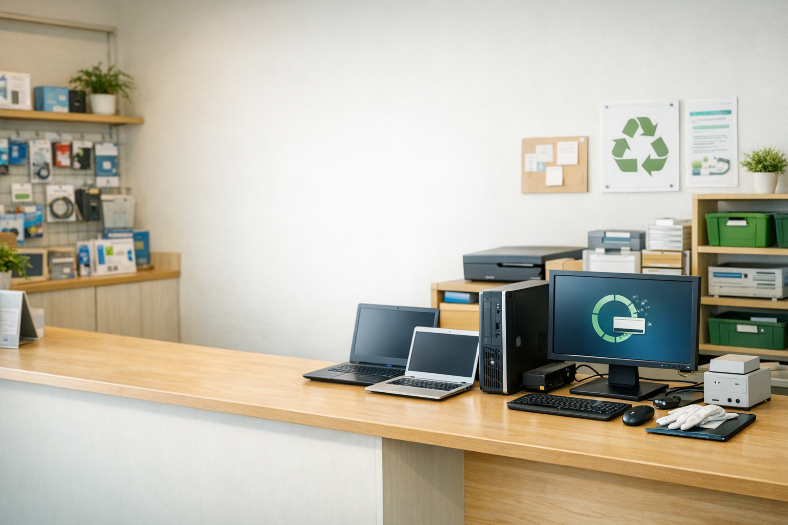 パソコン回収の受付イメージ